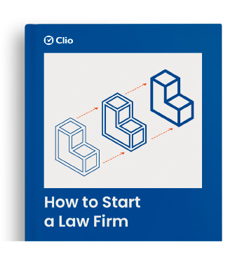 The cover of Clio's How to Start a Law Firm