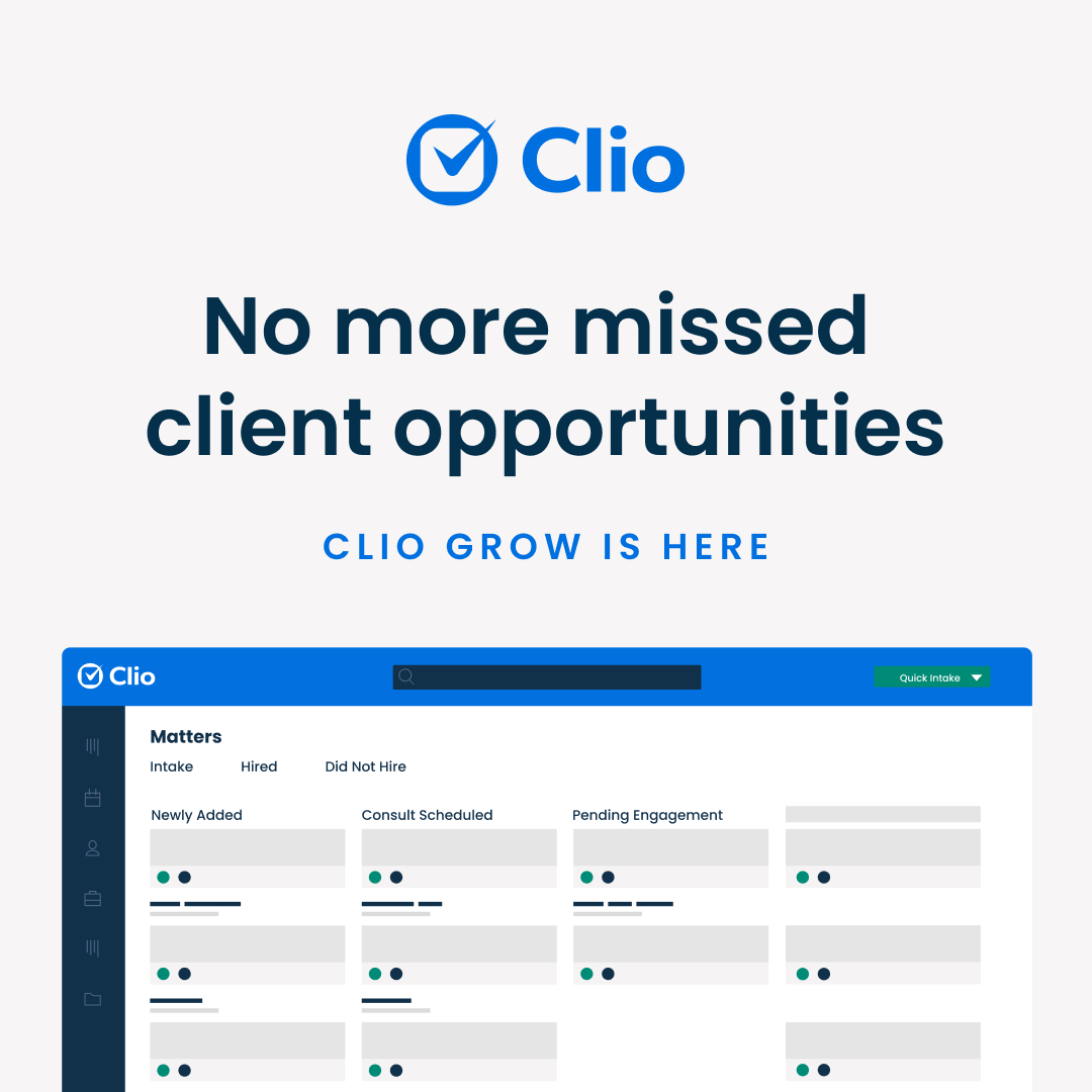 No more missed opportunities - See how Clio could help today