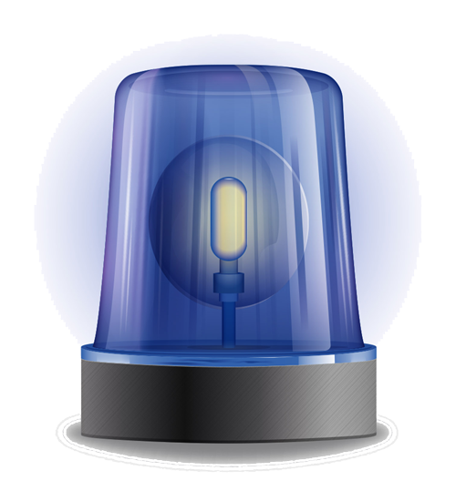 Illustration of a police light