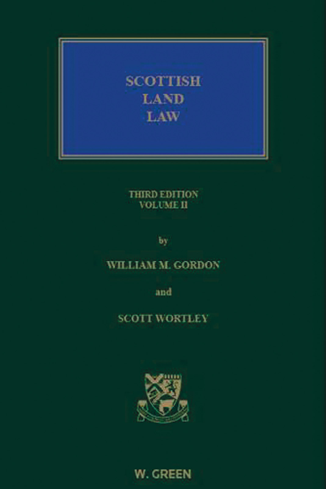 Cover, Scottish Land Law 3rd Edition