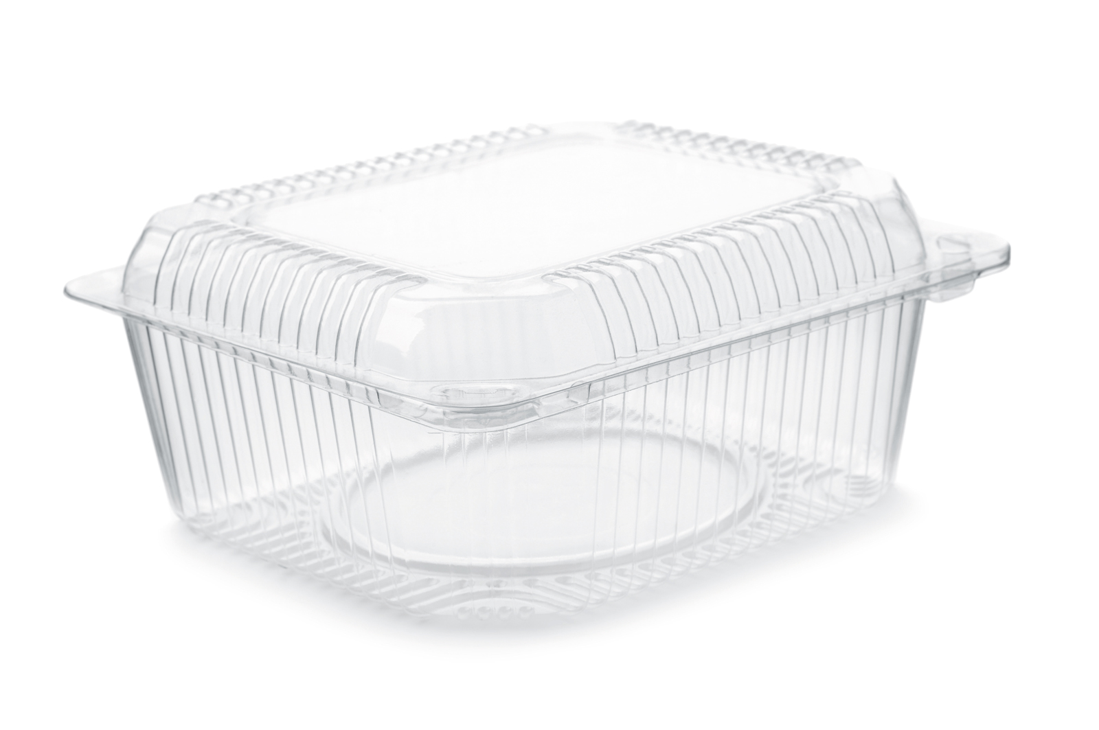A clear plastic package for storing baked goods at a supermarket
